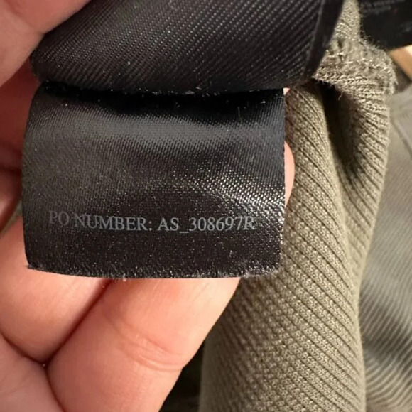 ALLSAINTS Alicia Round Neck 1/4 Zip Long Sleeve Bodysuit Utility Green US 2 - Picture 14 of 14